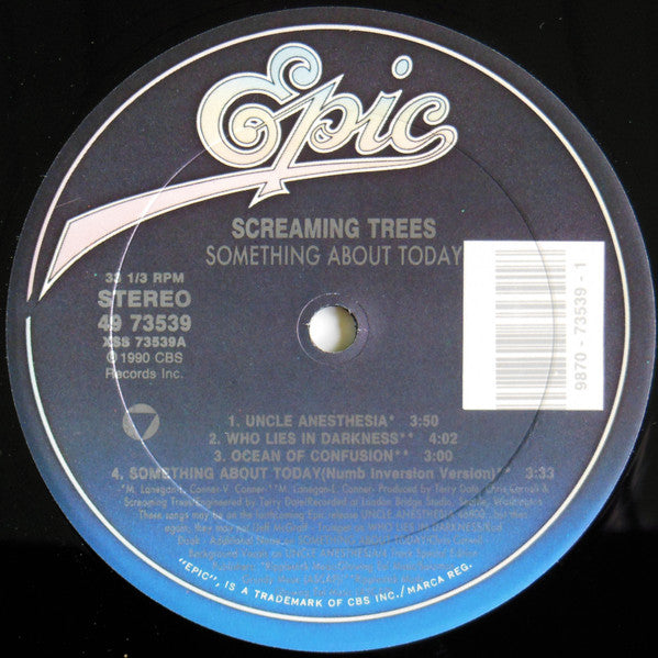 Screaming Trees : Something About Today (12",33 ⅓ RPM,Single Sided,Maxi-Single,Etched)