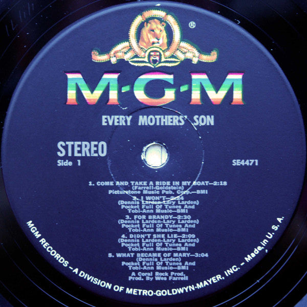 Every Mothers' Son : Every Mothers' Son (LP,Album,Stereo)