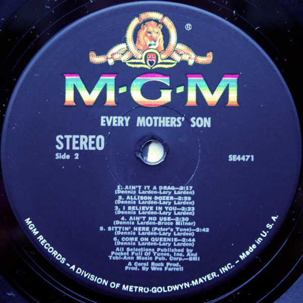 Every Mothers' Son : Every Mothers' Son (LP,Album,Stereo)