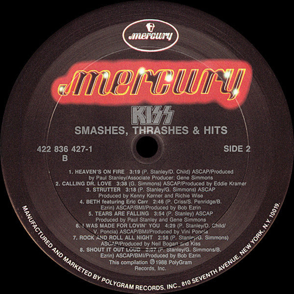 Kiss : Smashes, Thrashes & Hits (LP,Compilation)
