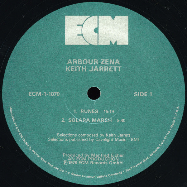 Keith Jarrett : Arbour Zena (LP,Album)