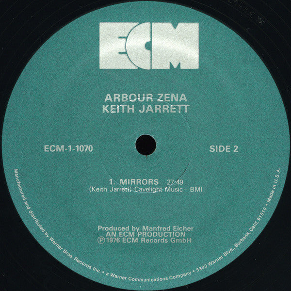 Keith Jarrett : Arbour Zena (LP,Album)
