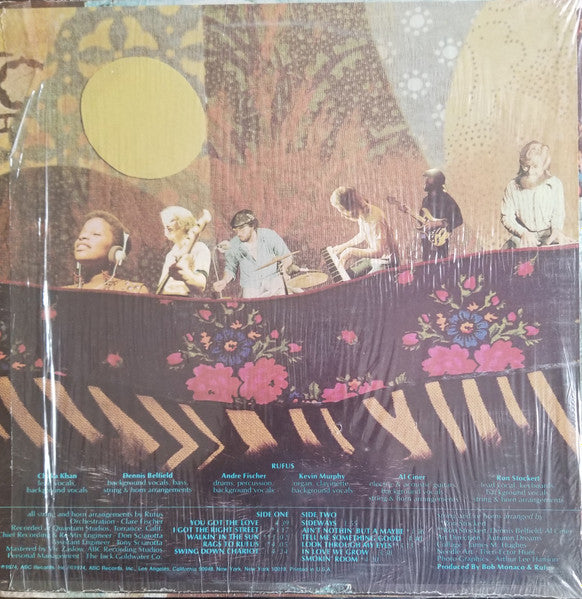 Rufus Featuring Chaka Khan : Rags To Rufus (LP,Album,Stereo)
