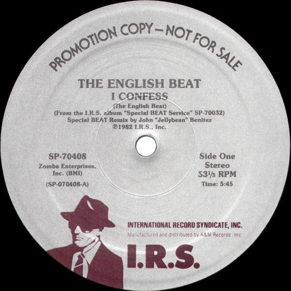 Beat (2), The : I Confess (Special Dance Mix) (12",33 ⅓ RPM,Single,Promo)