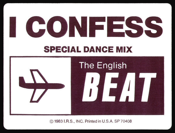 Beat (2), The : I Confess (Special Dance Mix) (12",33 ⅓ RPM,Single,Promo)