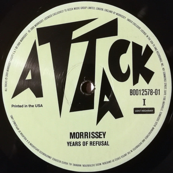 Morrissey : Years Of Refusal (LP,Album)