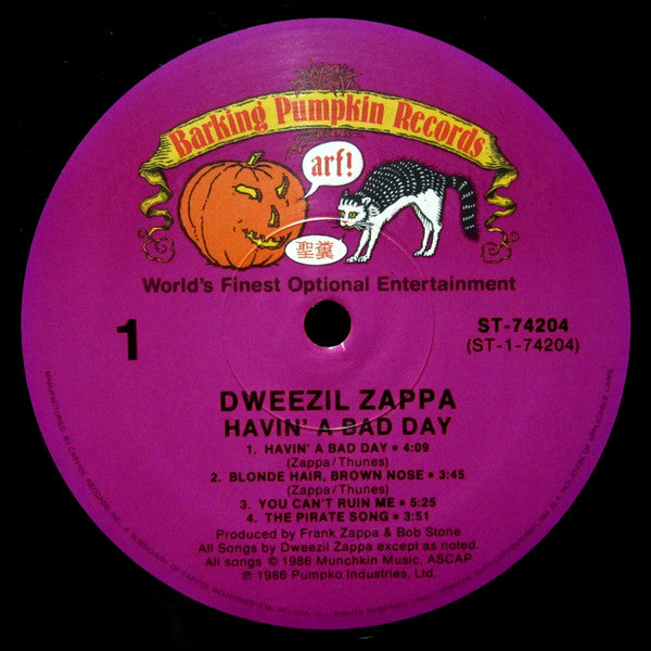 Dweezil Zappa : Havin' A Bad Day (LP,Album,Stereo)