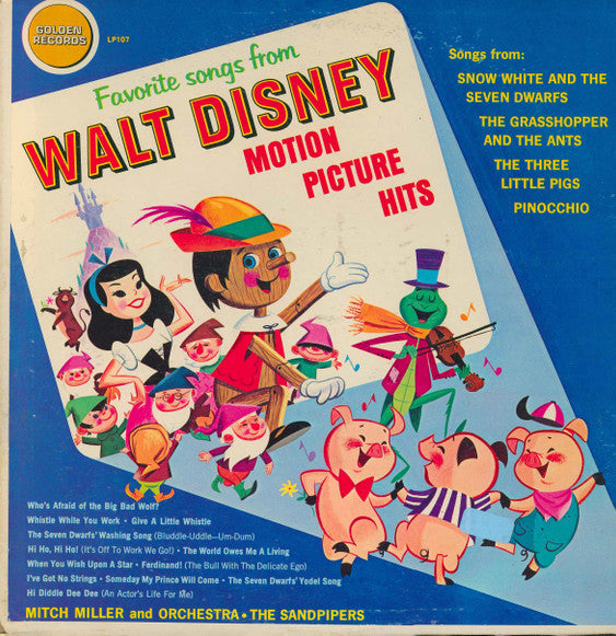Sandpiper Chorus, The, Mitch Miller : Favorite Songs From Walt Disney Motion Picture Hits (LP,Album)