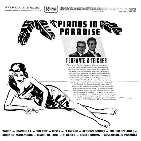 Ferrante & Teicher : Pianos In Paradise (LP,Album,Stereo)