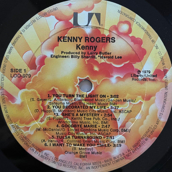 Kenny Rogers : Kenny (LP,Album,Repress)