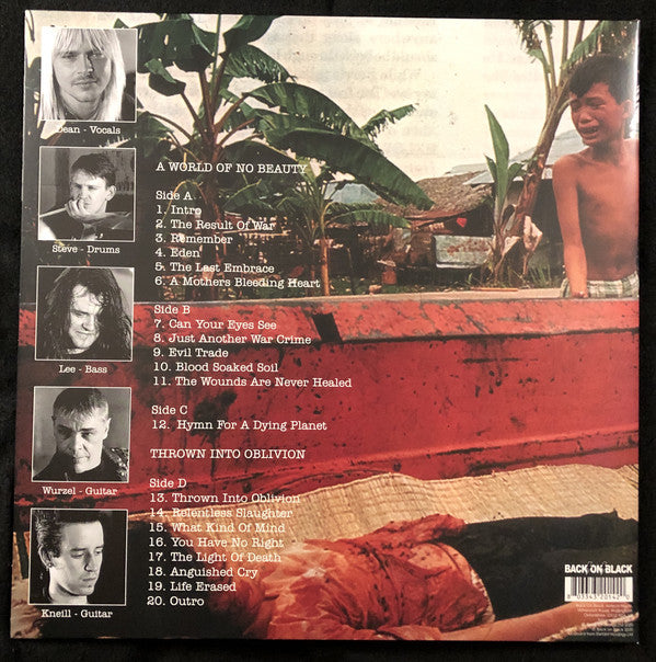 Disgust : A World Of No Beauty + Thrown Into Oblivion (LP,Album,Compilation,Reissue)