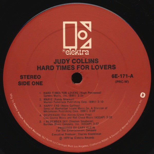 Judy Collins : Hard Times For Lovers (LP,Album)