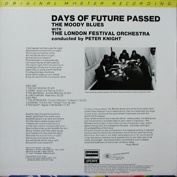 Moody Blues, The With The London Festival Orchestra Conducted By Peter Knight (5) : Days Of Future Passed (LP,Album,Limited Edition,Reissue,Remastered,Stereo)