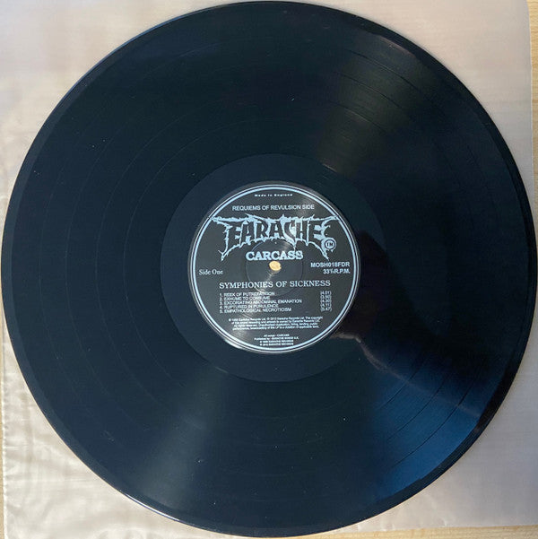 Carcass : Symphonies Of Sickness (LP,Album,Reissue,Remastered,Repress)