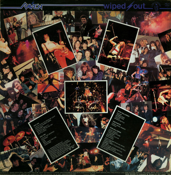 Raven (6) : Wiped Out (LP,Album,Stereo)