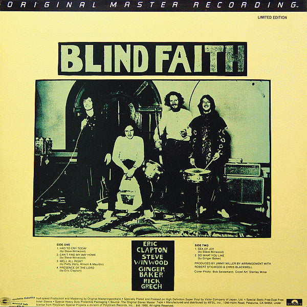 Blind Faith (2) : Blind Faith (LP,Album,Limited Edition,Numbered,Remastered)