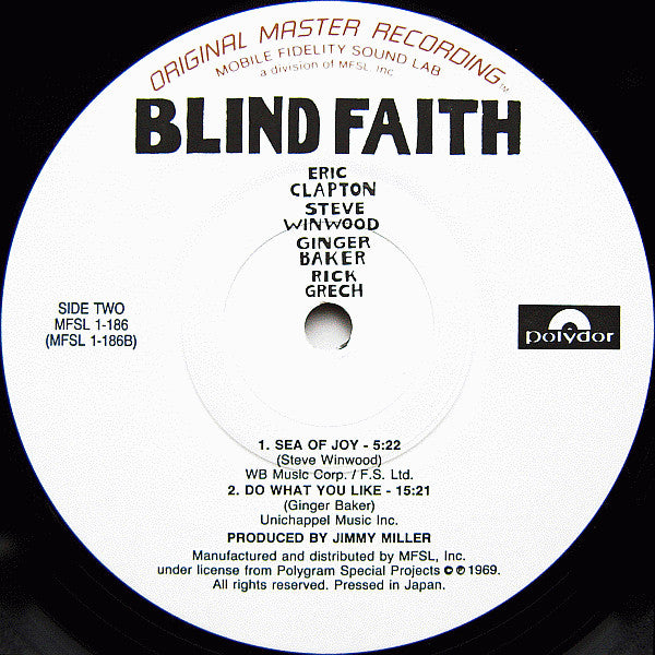 Blind Faith (2) : Blind Faith (LP,Album,Limited Edition,Numbered,Remastered)