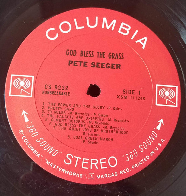 Pete Seeger : God Bless The Grass (LP,Album,Stereo)