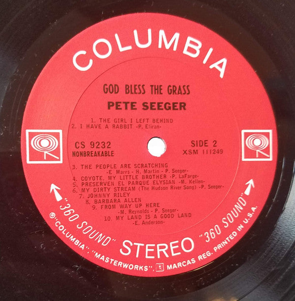 Pete Seeger : God Bless The Grass (LP,Album,Stereo)