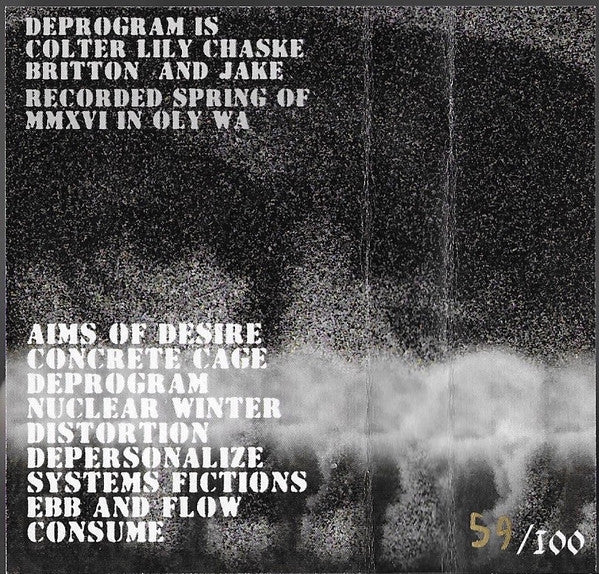 Deprogram (2) : Demonstration Tape (Numbered)