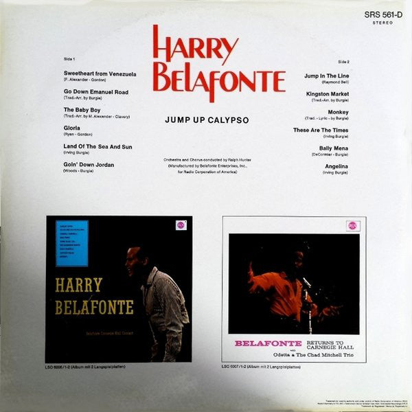 Harry Belafonte : Jump Up Calypso (LP,Album,Stereo,Reissue)