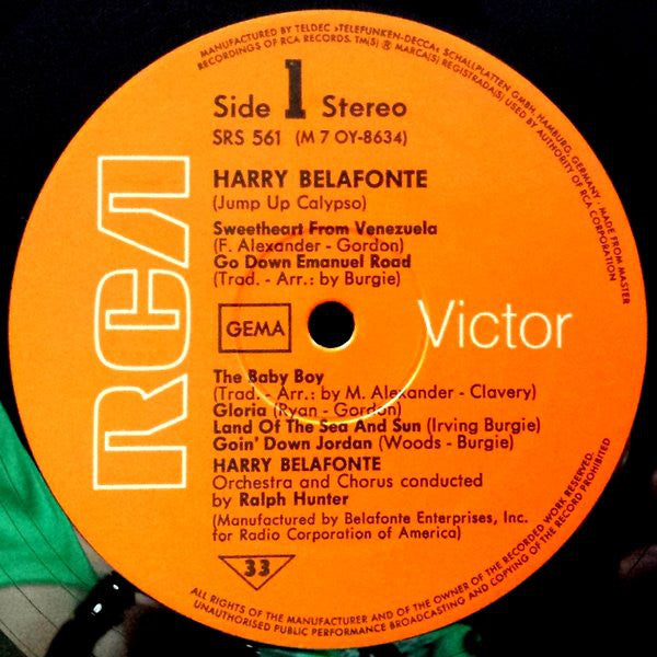 Harry Belafonte : Jump Up Calypso (LP,Album,Stereo,Reissue)