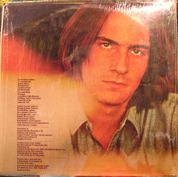 James Taylor (2) : Sweet Baby James (LP,Album,Repress)
