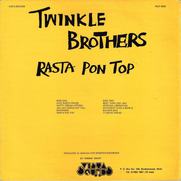 Twinkle Brothers : Rasta Pon Top (LP,Album,Repress)