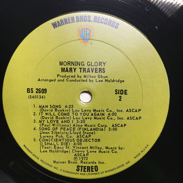 Mary Travers : Morning Glory (LP)