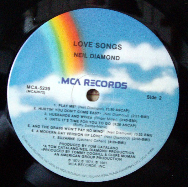 Neil Diamond : Love Songs (LP,Compilation,Stereo)