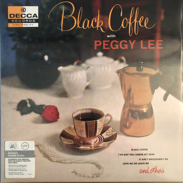 Peggy Lee : Black Coffee With Peggy Lee (LP,Album,Reissue,Mono)