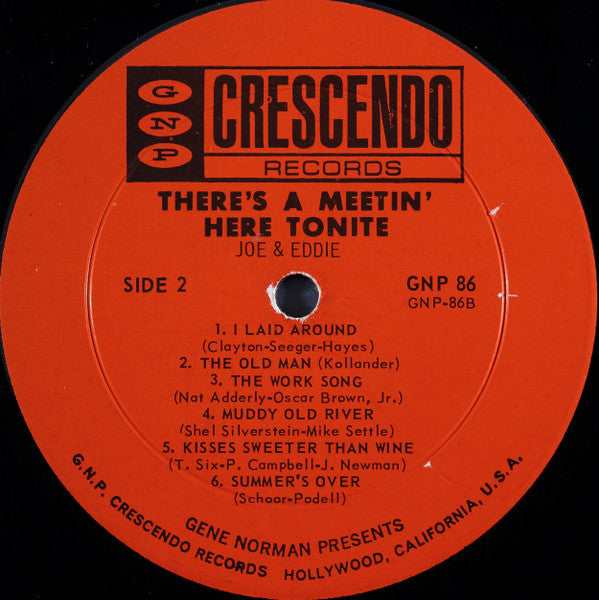 Joe & Eddie : There's A Meetin' Here Tonite (LP,Mono)