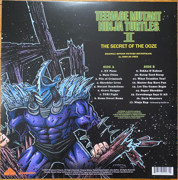 John Du Prez : Teenage Mutant Ninja Turtles II: The Secret Of The Ooze (Original Motion Picture Soundtrack) (LP,Album,Deluxe Edition,Remastered)