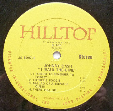 Johnny Cash : I Walk The Line (LP,Compilation)