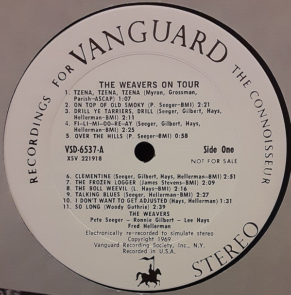Weavers, The : The Weavers On Tour (LP,Album,Promo,Reissue,Stereo)