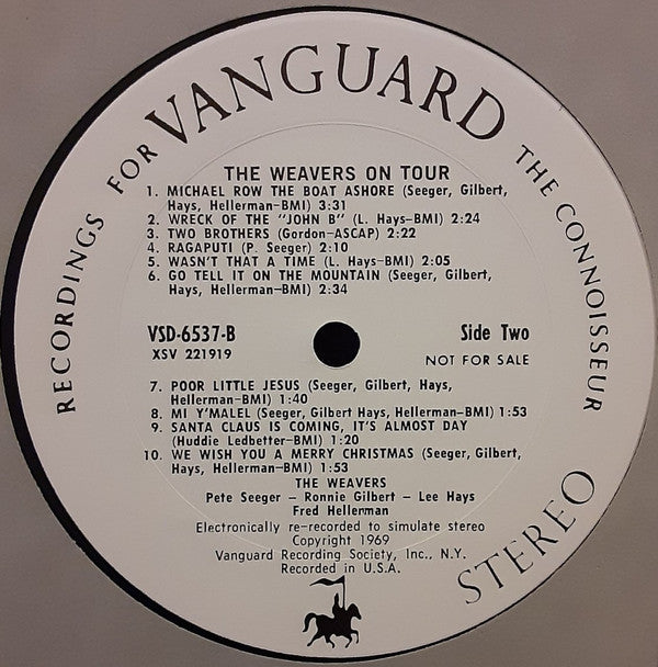 Weavers, The : The Weavers On Tour (LP,Album,Promo,Reissue,Stereo)