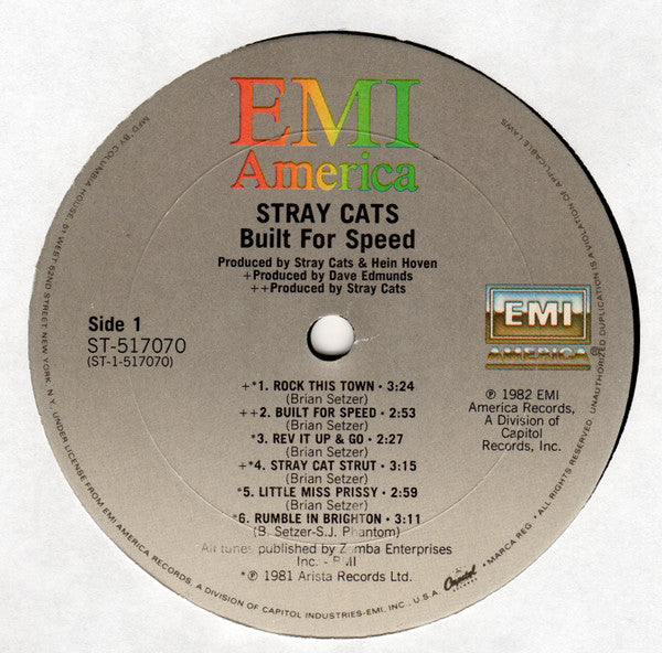 Stray Cats : Built For Speed (LP,Album,Compilation,Club Edition)