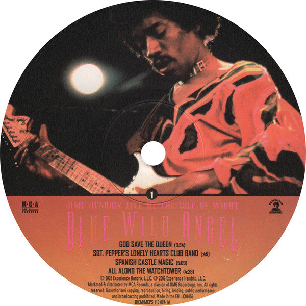 Jimi Hendrix : Blue Wild Angel: Jimi Hendrix Live At The Isle Of Wight (LP,Album,Limited Edition)