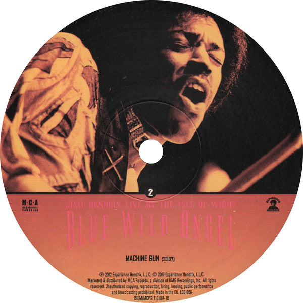 Jimi Hendrix : Blue Wild Angel: Jimi Hendrix Live At The Isle Of Wight (LP,Album,Limited Edition)