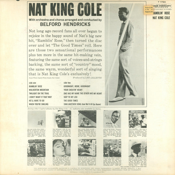Nat King Cole : Ramblin' Rose (LP,Album,Mono)
