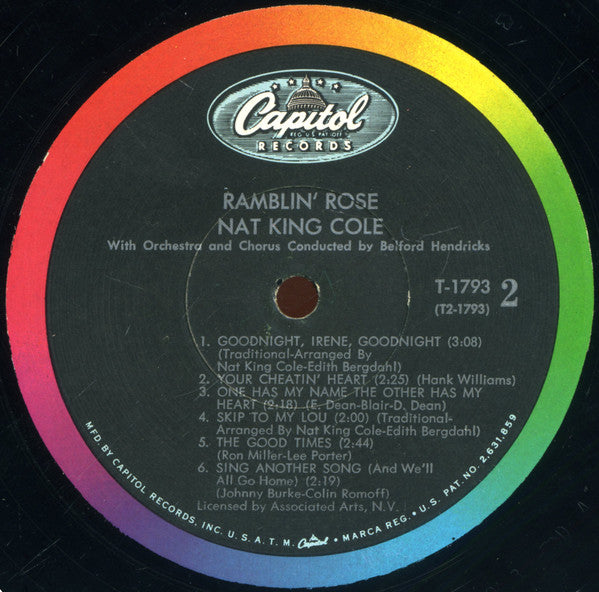 Nat King Cole : Ramblin' Rose (LP,Album,Mono)