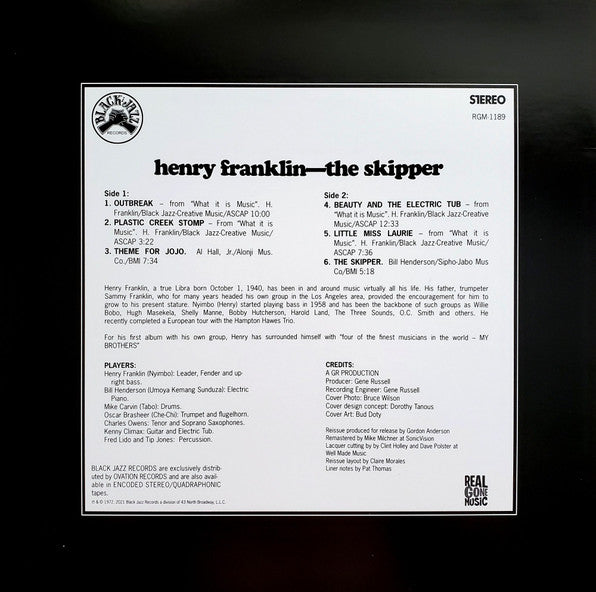 Henry Franklin : The Skipper (LP,Album,Reissue,Remastered,Stereo)