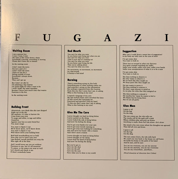 Fugazi : Fugazi (12",33 ⅓ RPM,EP,Reissue,Repress)