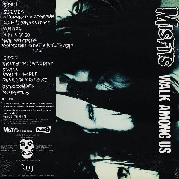 Misfits : Walk Among Us (LP,Album,Reissue,Stereo)