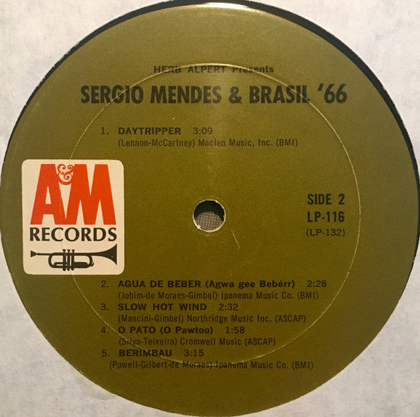 Sérgio Mendes & Brasil '66 : Herb Alpert Presents Sergio Mendes & Brasil '66 (LP,Album,Mono)