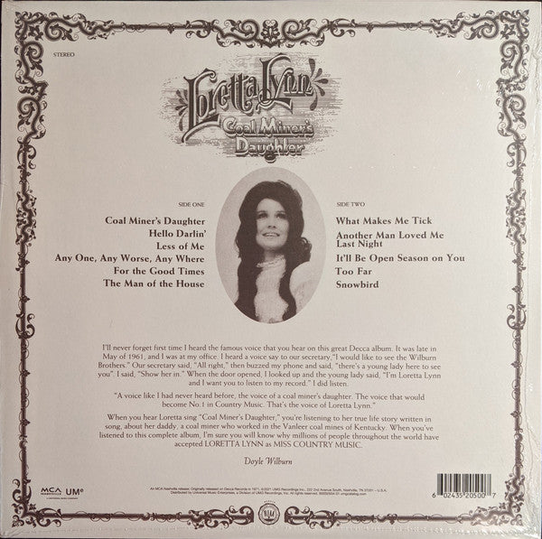 Loretta Lynn : Coal Miner’s Daughter (LP,Album,Reissue)