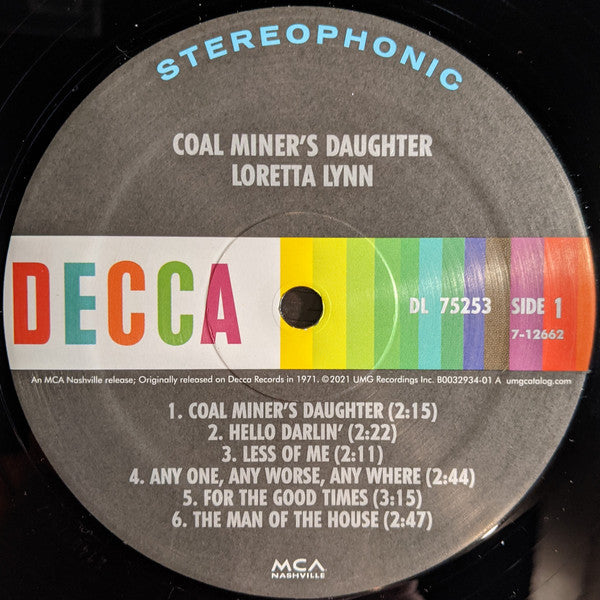 Loretta Lynn : Coal Miner’s Daughter (LP,Album,Reissue)