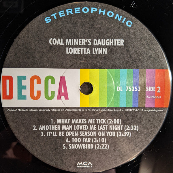 Loretta Lynn : Coal Miner’s Daughter (LP,Album,Reissue)