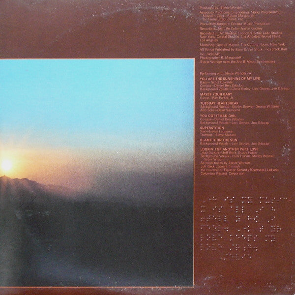 Stevie Wonder : Talking Book (LP,Album)