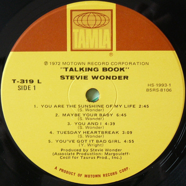 Stevie Wonder : Talking Book (LP,Album)